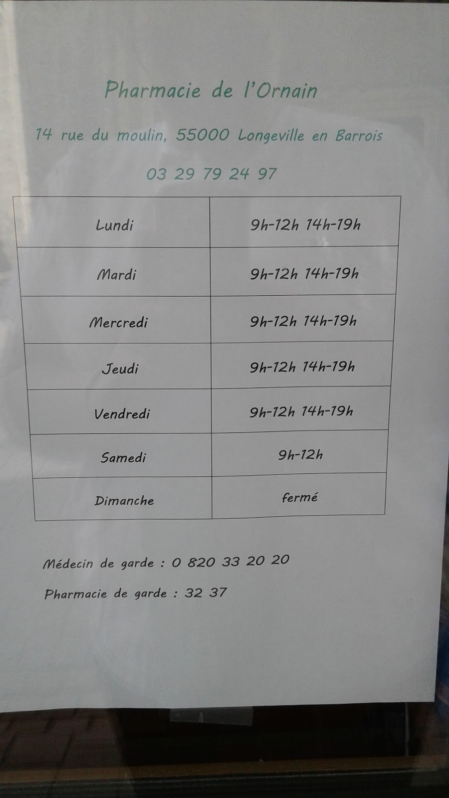 Pharmacie de l'Ornain