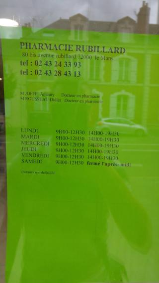 Pharmacie Pharmacie Rubillard 0