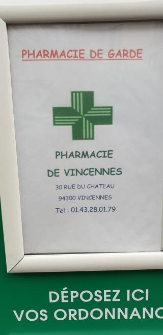 Pharmacie PHARMACIE DE VINCENNES 0