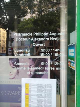 Pharmacie Pharmacie Philippe Auguste 0