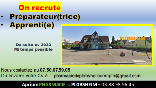 Pharmacie Aprium Pharmacie de PLOBSHEIM 0