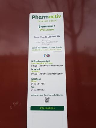 Pharmacie 💊 Pharmacie du Métro Michel Bizot 0