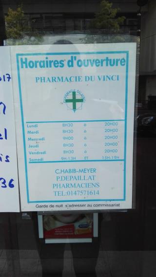 Pharmacie pharmacie du vinci 0