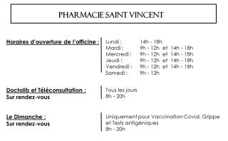 Pharmacie Pharmacie Saint Vincent 0