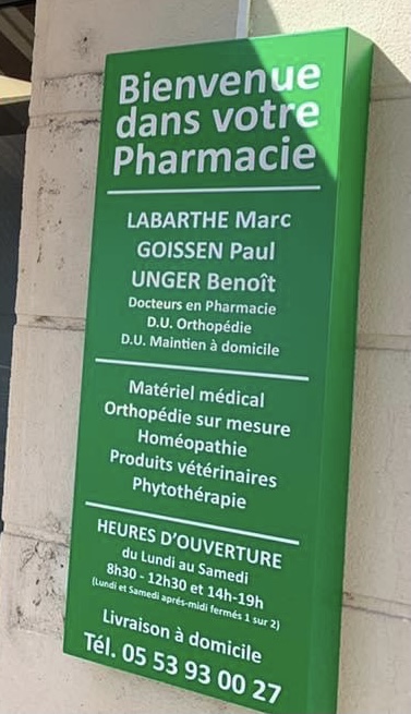 Pharmacie Labarthe Goissen Unger Materiel Medical