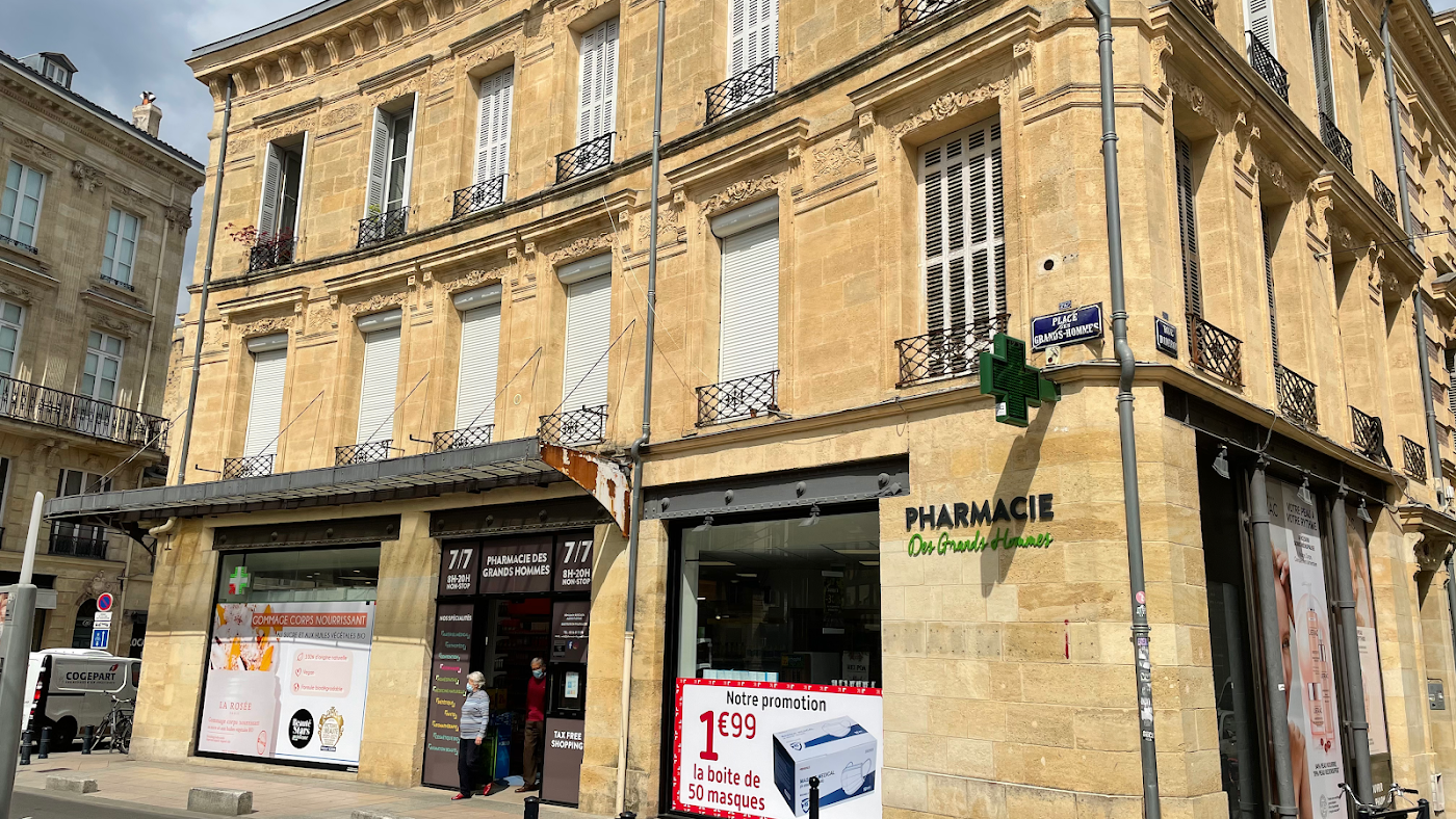 Pharmacie des Grands Hommes Bordeaux 7/7 (ouvert le dimanche et jours féries) [Bordeaux]
